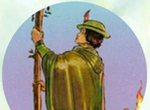 Page of Wands in a love reading