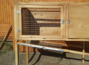 Types and sizes of cages for rabbits Do-it-yourself rabbit hutches, drawings, dimensions